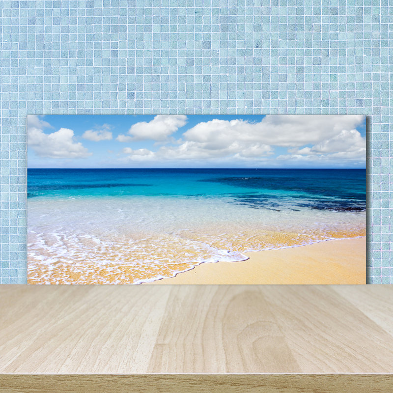 50cm W x 100cm L Glass Peel and Stick Panel