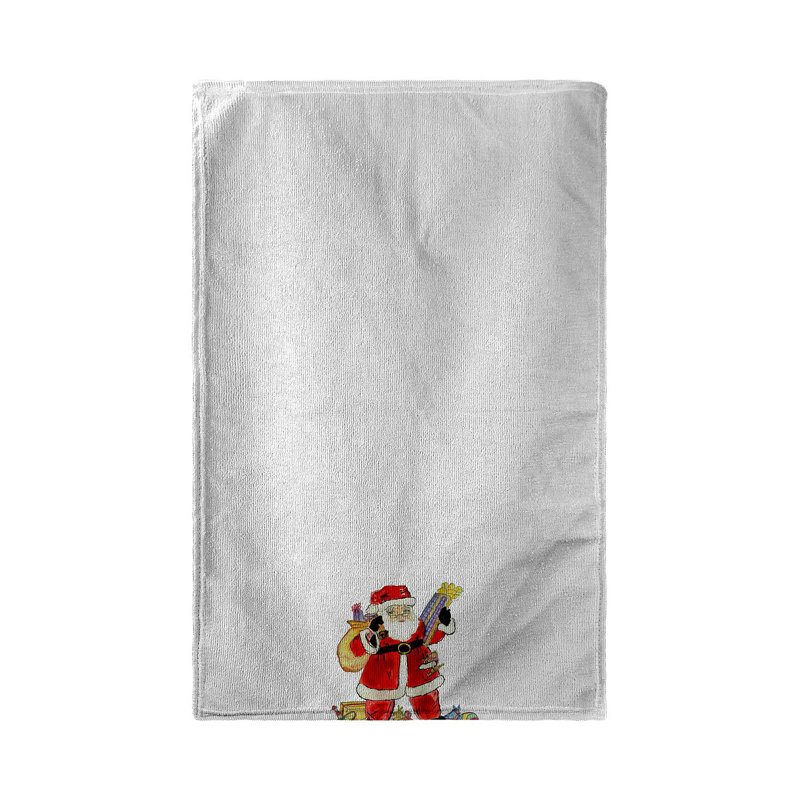 Serviette de thé père noël