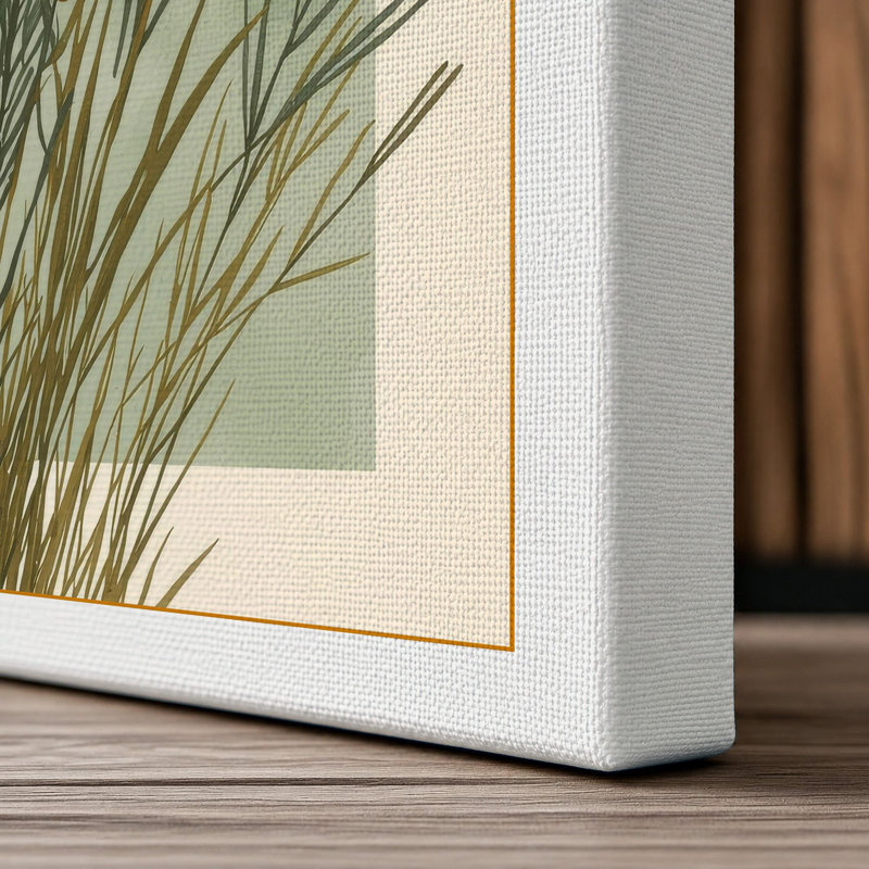 Sedge and Spikes Botanical - Wrapped Canvas, 18x12 - 45.7 x 30.5 cm, White Border