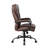 Ava Rolling Oversized Office Chair, Swivel, Brown Faux Leather, 400Lbs-118318902