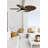 Lucci Air Lusten 52in 5-Blades DC Indoor/Outdoor Ceiling Fan with Remote Control and Light-67499685