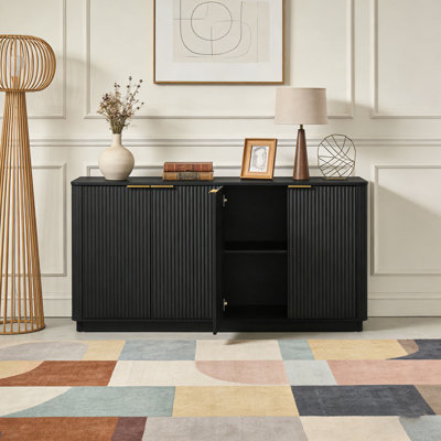 Buffet 63 "à rayures verticales avec rangement