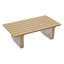 Table basse rectangulaire en aluminium et PEHD en osier-148341185