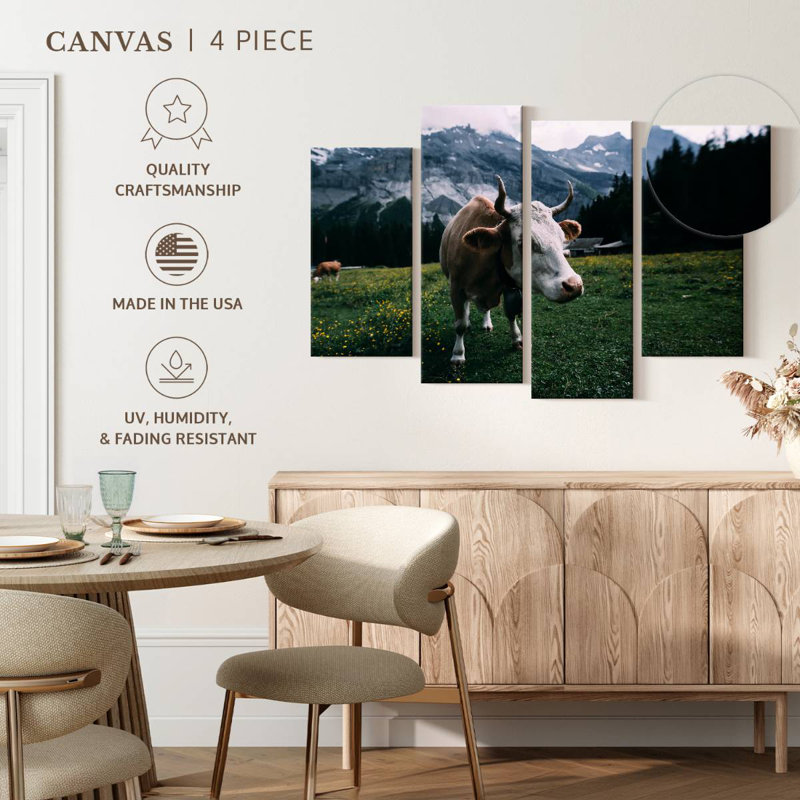 Brampt Curious Cow, 48" H x 75" W