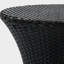 Rattan Table with No Glass Top, Black