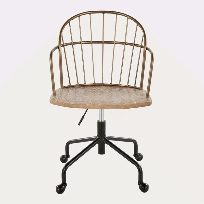 Chaise de bureau Farmhouse, Brun