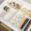 Organisateurs de tiroir de bureau empilables en plastique Martha Stewart Kerry - 6 po x 3 po