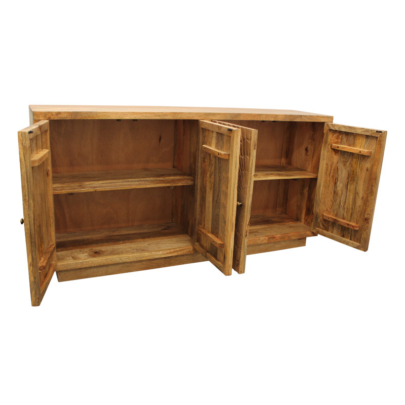 Buffet en bois de manguier de 72 po de largeur Brough