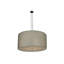 Luminaire suspendu 36 po en coton blanc Cilindro