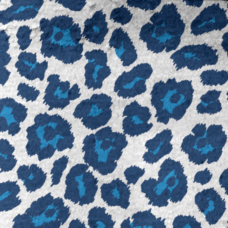 Lucida Bath Towel, Microfiber, White/Powder Blue/Navy Blue