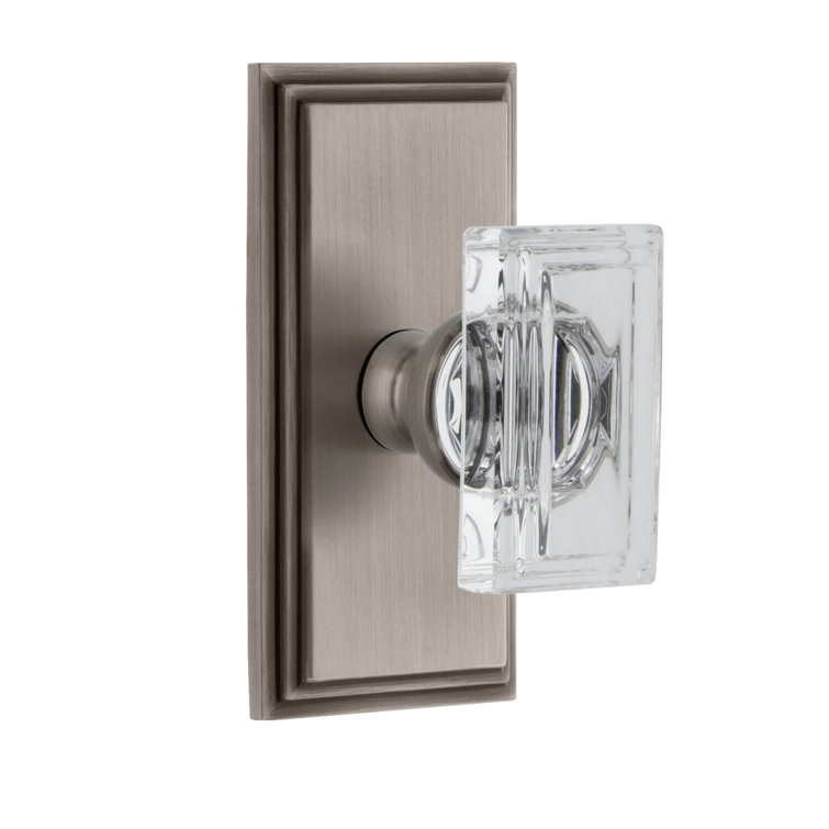 Grandeur Concealed Screw Mechanism Rectangular Knob Knob with Rectangle Rosette