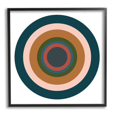 Contemporain, cercles discrets, impression sur bois