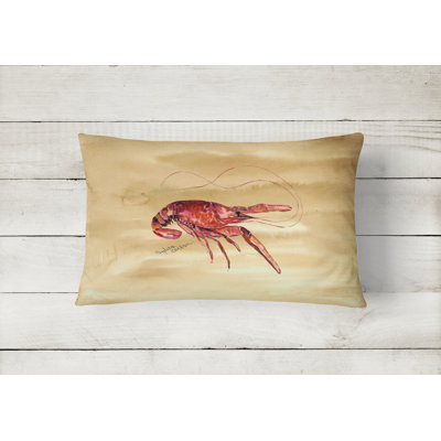 Crawfish Indoor/Outdoor Throw Pillow