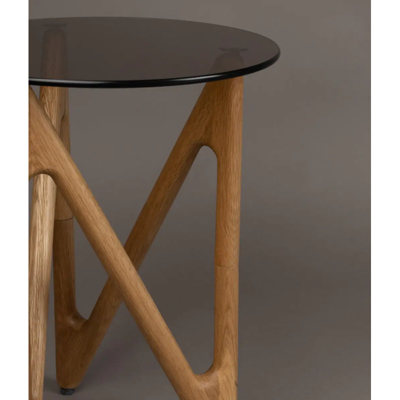 Naia Glass Top Single, Natural