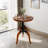American Antique Industrial DIY Crank Table Wooden Three-Legged Table Bar Table Accent End Table-785932983