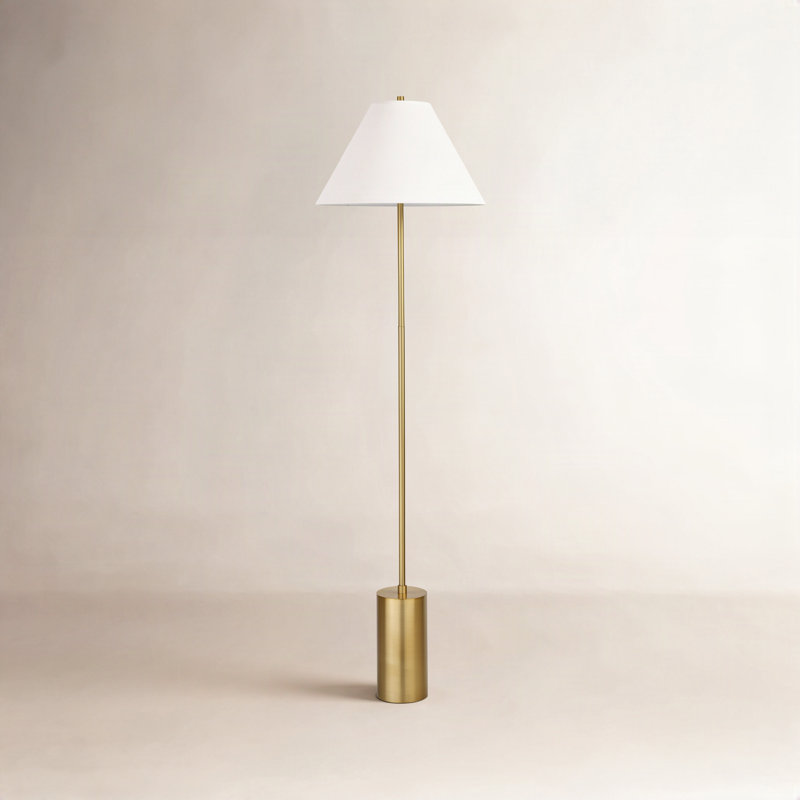 Greenbury 64'' Traditional Floor Lamp, Brass