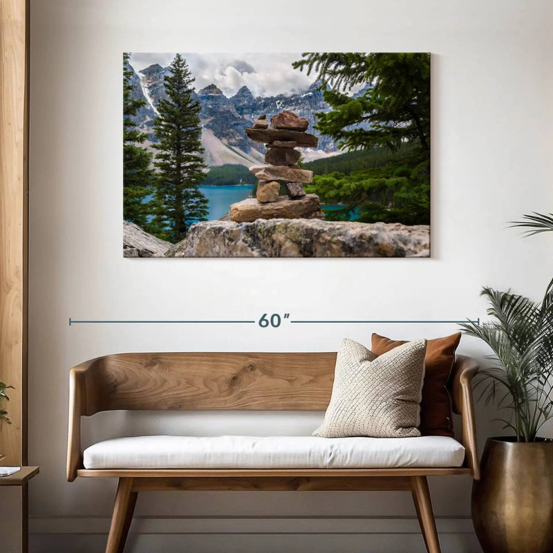 Alvord Inukshuk au parc national Banff, H 30 po x l 45 po