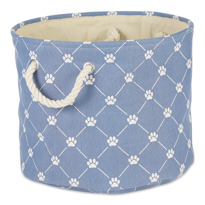 Bac en tissu Pet Trellis Paw, Rose, H 12 po x l 15 po x P 15 po