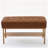 Upholstered Shoe Storage Bench With Cushioned Seat, End Of Bed Bench With Open Shelf And Metal Legs For Entryway-1590234156