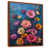 Toile avec cadre flottant brun
