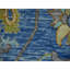 Tapis 9 pi 2 po x 12 pi 2 po bleu, motif Heriz, doux au toucher, noué à la main, 100% laine