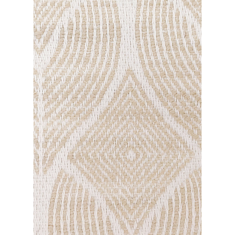 Beige Geometric Fabric Rectangle Placemat