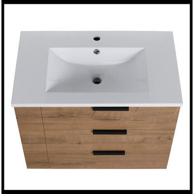 Meuble-lavabo de 30 po avec comptoir (G-CVB01430LIMO-GRB3020MOWH)