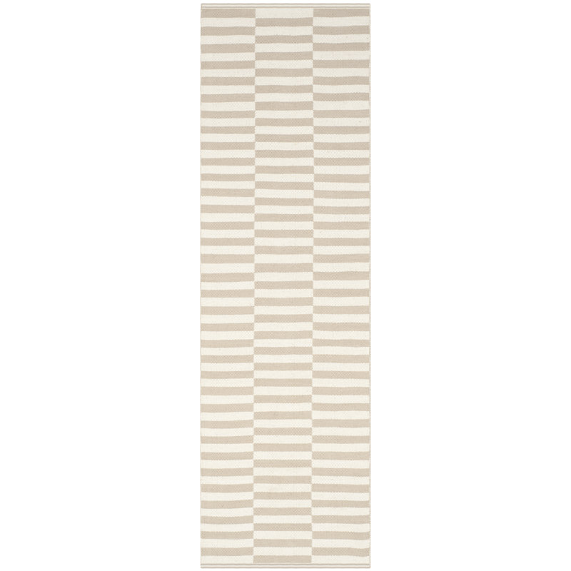 Tapis en coton tissé à la main Ilona, Tapis de couloir 2 pi 3 po x 9 pi