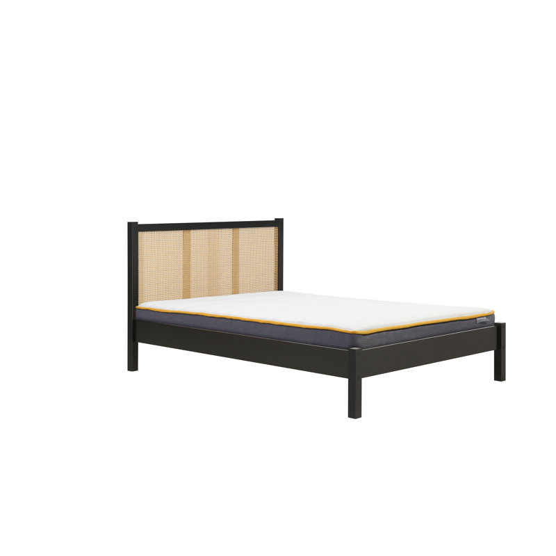 Noemi Bed Frame, Black, Kingsize (5')