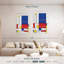 Impression géométrique sur toile géométrique Mondrian II-92833403