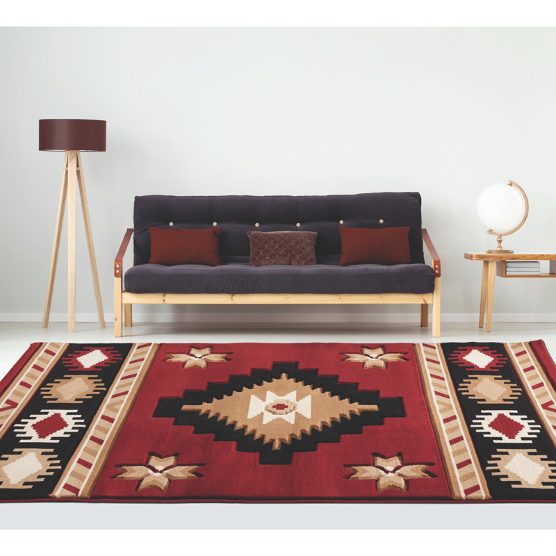 Tapis rouge Barraza, Rectangle 1 pi 10 po x 2 pi 8 po