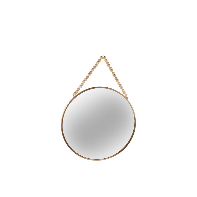 Miroir d'appoint Jazmyne, 22 po x 22 po, Or