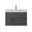 Ensemble de meuble-lavabo simple mural 35,4 "-70381365