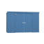 Remise de rangement en acier Elite, 10 x 4, bleu gris