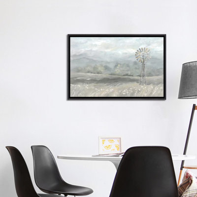 Campagne de moulin à vent paysage neutre par Cynthia Coulter-reproduction d’art