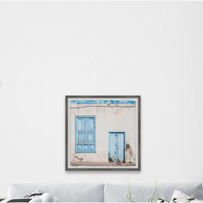 «Blue Doors And Windows», reproduction encadrée