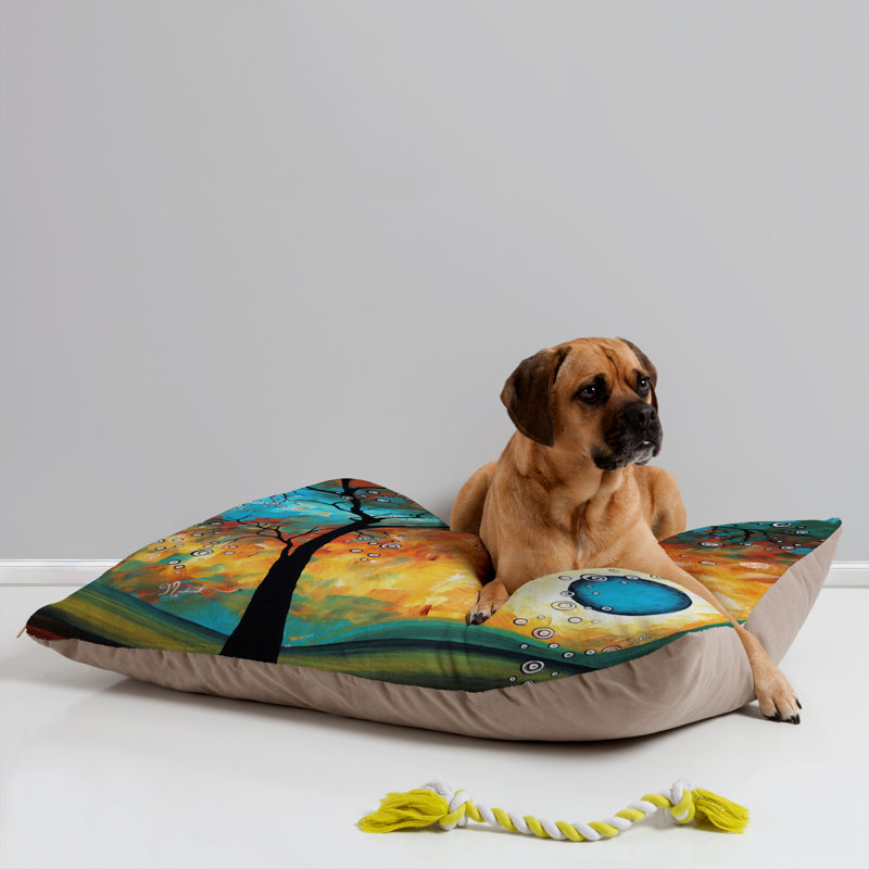 Madart Inc Floral Fleece Pet Bed