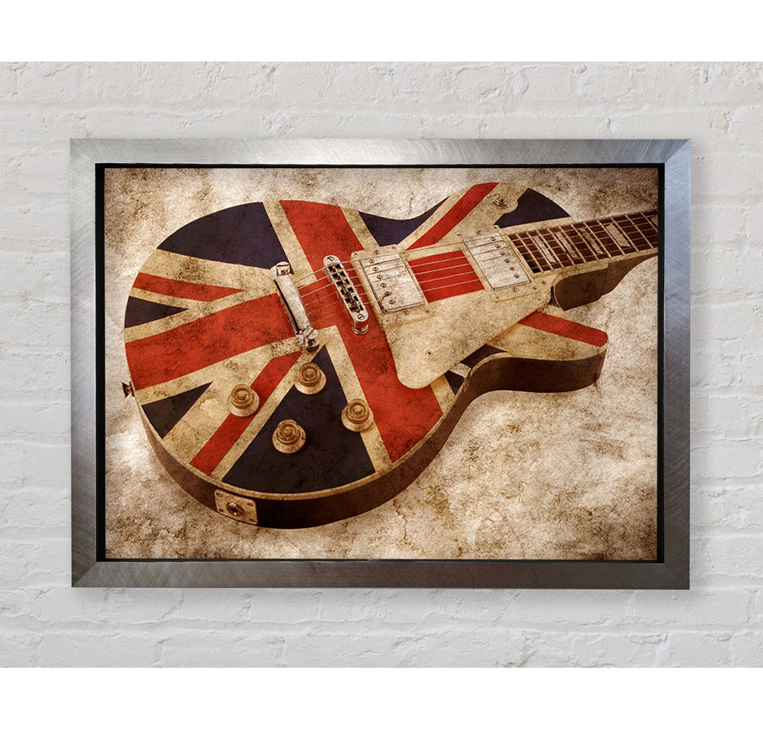 Britische Retro-Gitarre 2 - Druck