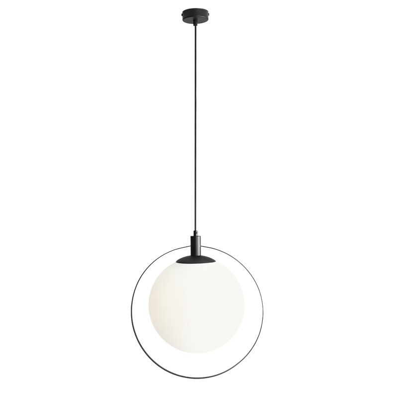 Chiu 1 - Light Sphere Pendant, Black