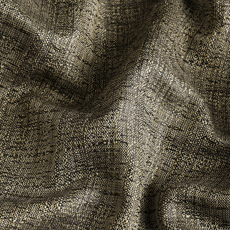 Raw Linen Weave Light Filtering Curtains for Bedroom & Living Room Curtains – 2 Panel Drapes, 50" W x 108" L, Dark Grey