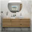 Lavabo de salle de bain en céramique blanche 15,69 "X 13,69"