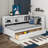 Twin Size Daybed With Two Drawers, Cabinets And USB Ports-318687845
