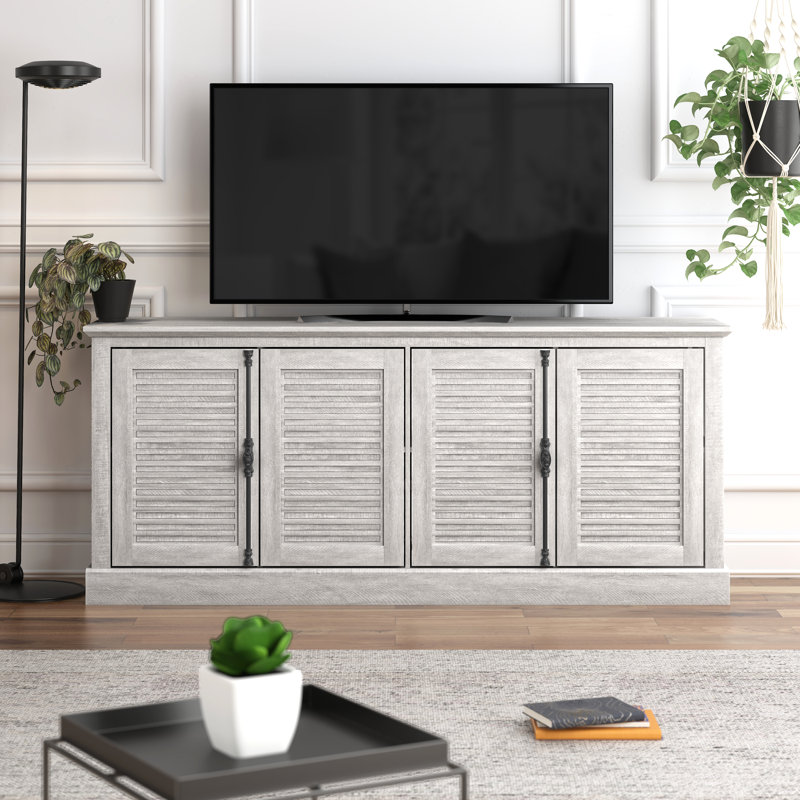 Malyha Louvered 4 Door Wide Tv Stand