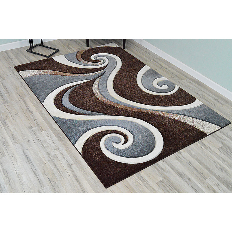 Mccampbell Abstract Indoor Rug, Rectangle 5'3" x 7'6"