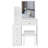 Small Size Left Bedside Cabinet Vanity Table + Cushioned Stool, Extra Large Sliding Mirror-1498559456