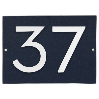 Plaque d’adresse murale sur 1 ligne flottante