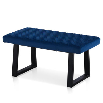 Velvet Upholstered Bench