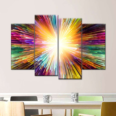 " Light Abstract " 4 - Pieces