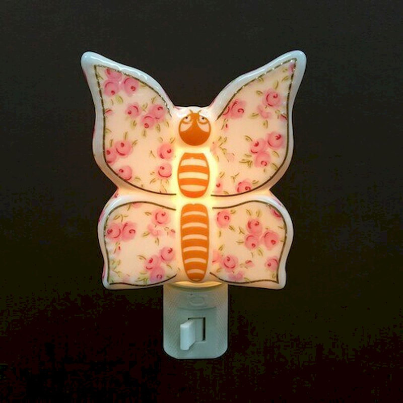 Veilleuse en forme de papillon rose Escoba