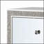 Table de chevet 2 tiroirs Champagne avec finition miroir, parfaite pour ajouter luxe et élégance à votre chambre à coucher